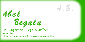 abel begala business card